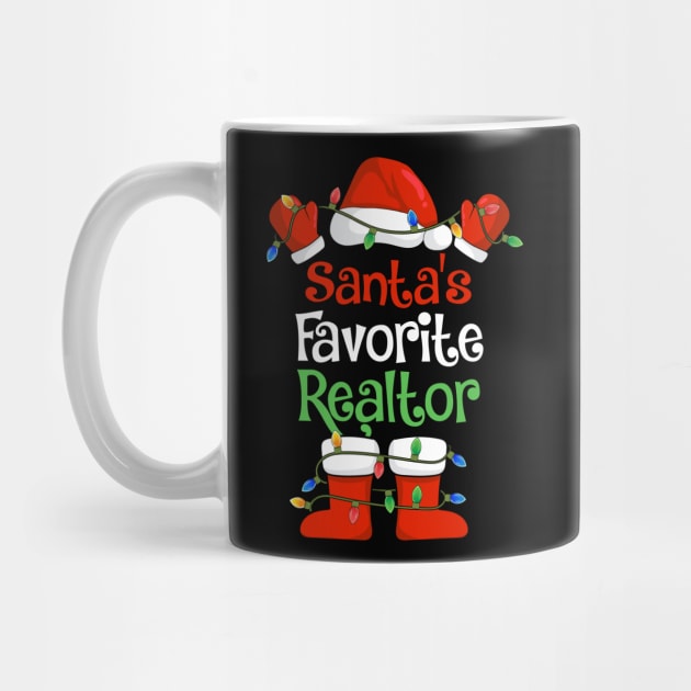 Santa's Favorite Realtor Funny Christmas Pajamas by cloverbozic2259lda